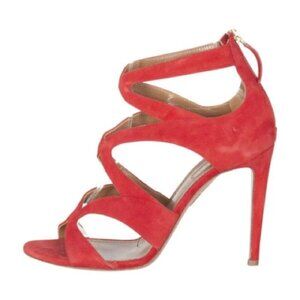 Aquazzura Red Strappy Heeled Sneakers